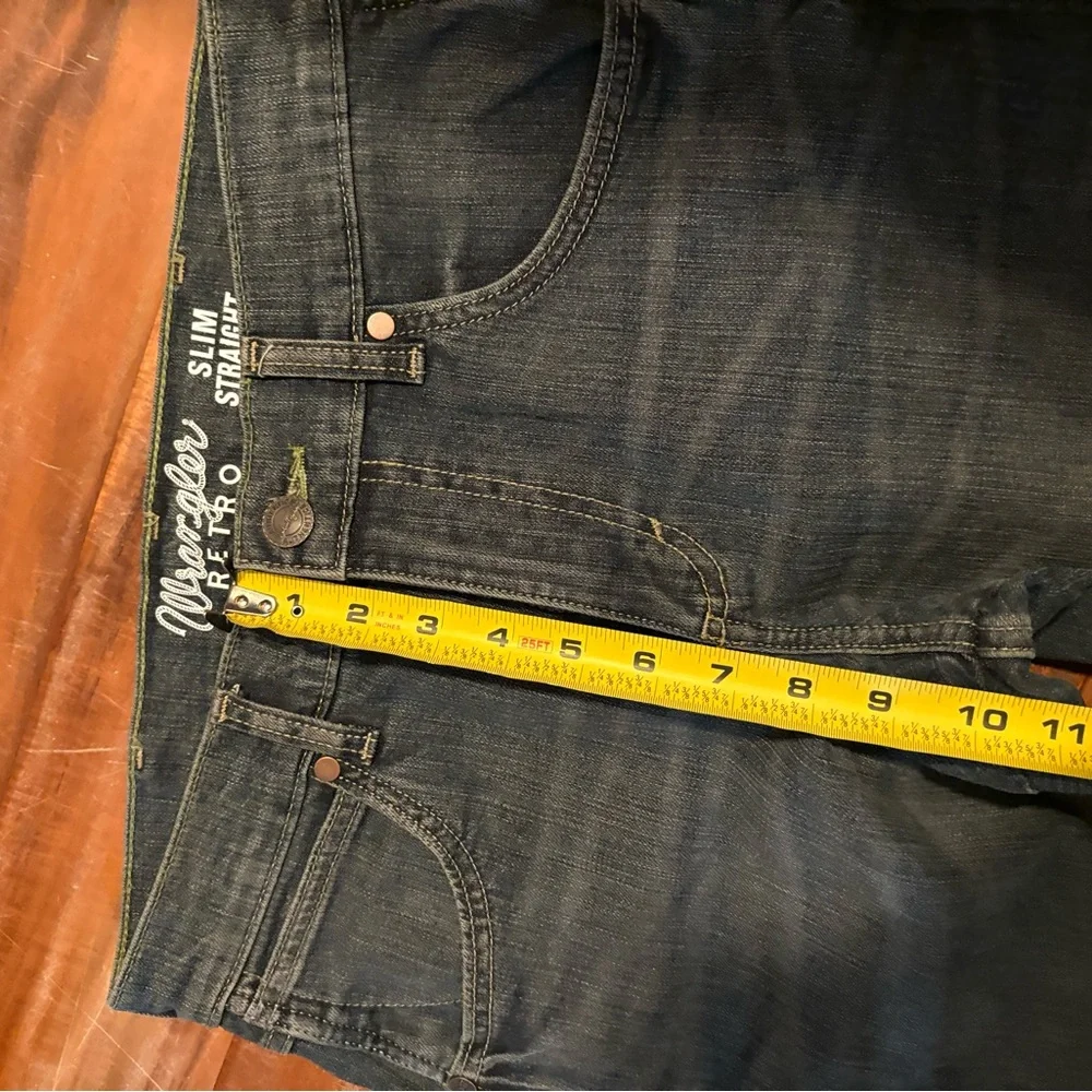 Wrangler Retro‎ Men’s Slim Straight Jeans | Dark Wash (0343)